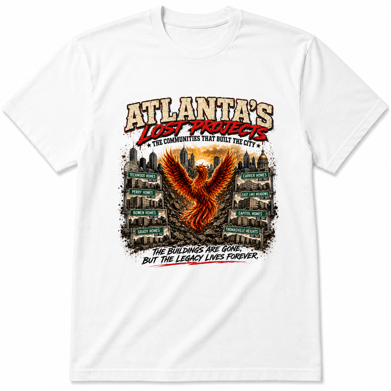 Rise Again Atlanta – Phoenix Edition Premium Graphic Tee