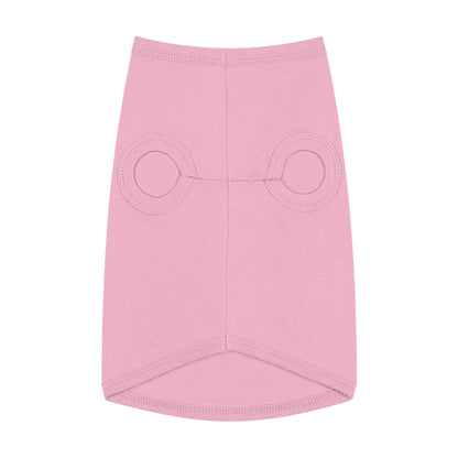 Love My Mom Pet Tank Top — Pink Heart Mother's Day Dog Shirt