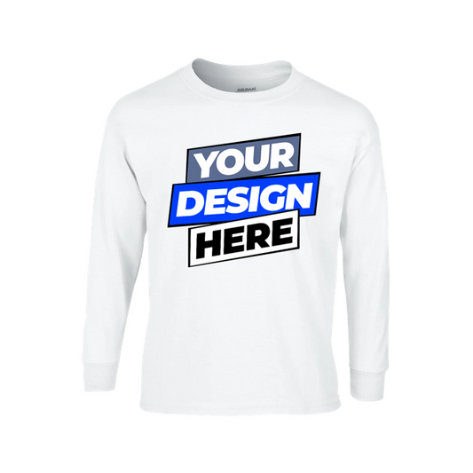 Custom Long Sleeve Shirt (Your Design)  |  Gildan 5400